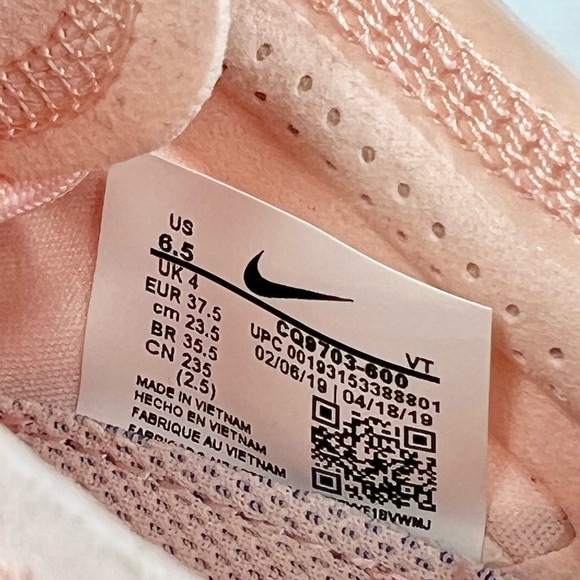 Nike Air Vapormax 2019 Echo Pink Women’s Sneakers Size 6.5 - Picture 9 of 9